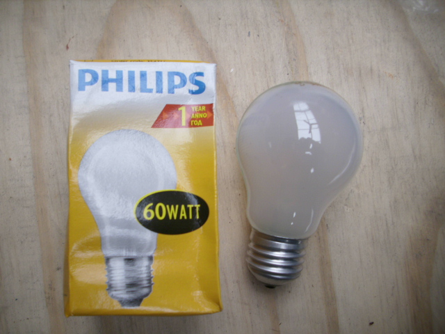 Gloeilamp 60W mat (Philips)